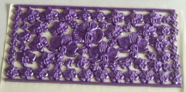 Wachsornament Platte Zweige und Blüten