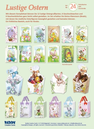 Reddy Cards Bastelset Lustige Ostern