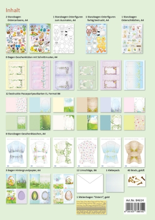 Preview: Reddy Cards Bastelset Lustige Ostern