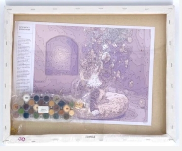 Preview: Craft Buddy PBN012 Painting by Numbers Framed Kit Malen nach Zahlen Festive Cat