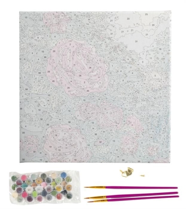 Preview: Craft Buddy PBN-TK3030-64 Painting by Numbers Framed Kit Malen nach Zahlen A Perfect Red Rose