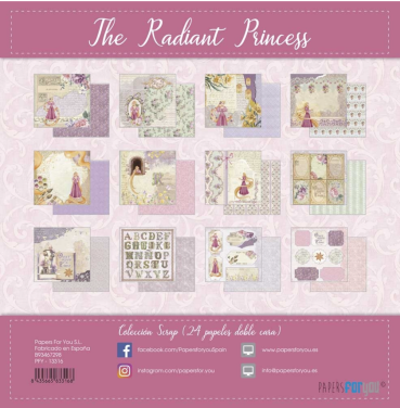 Preview: Papers for You The Radiant Princess Midi Scrap 8 x 8 Inch Paper Pack
