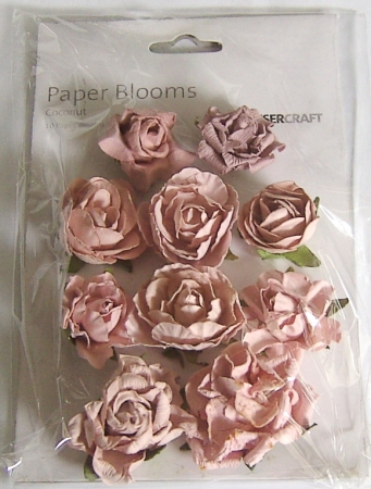 Papierblumen Set Coconut Dusty Pink