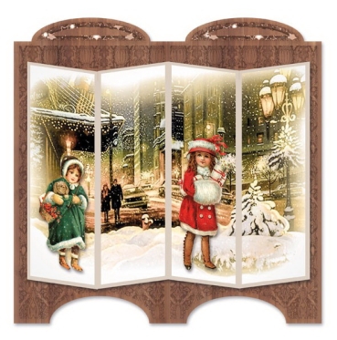 Preview: Reddy Cards Paraventkarten Christmas Vintage