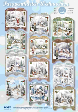Reddy Cards Bastelset Weihnachtliche Paraventkarten