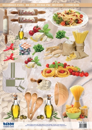 Reddy Cards Stanzbogen Pasta