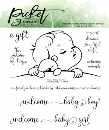 Picket Fence Studios Clear Stamps Sleeping Baby