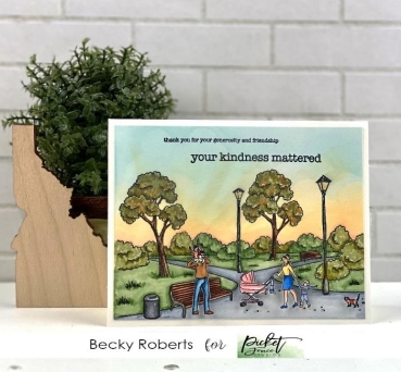 Preview: Picket Fence Studios Clear Stamps A Walk in the Park