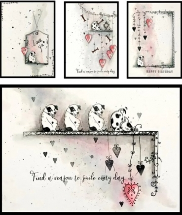 Pink Ink Designs Old Mother Cupboard A5 Clear Stamps