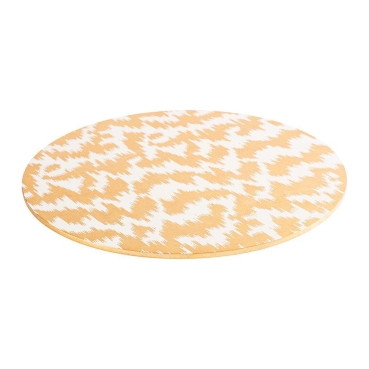 Preview: Caspari Modern Moiré Round Lacquer Placemat