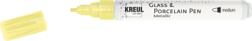 Kreul Glass & Porcelain Pen Metallic medium Gelb-Metallic