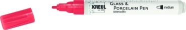 Kreul Glass & Porcelain Pen Metallic medium Rot-Metallic