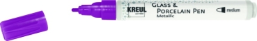 Kreul Glass & Porcelain Pen Metallic medium Purpur-Metallic