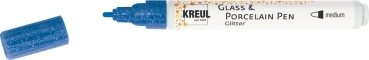 Kreul Glass & Porcelain Pen Glitter medium Blau