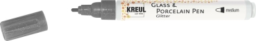 Kreul Glass & Porcelain Pen Glitter medium Anthrazit