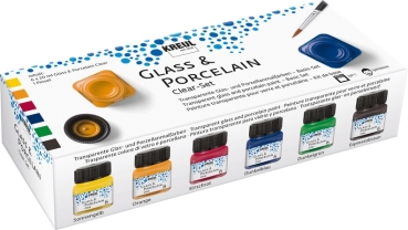 Kreul Glass & Porcelain Clear Set 6 x 20 ml