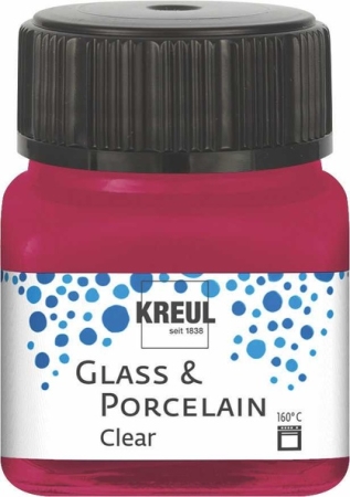Kreul Glass & Porcelain Clear 20 ml Weinrot