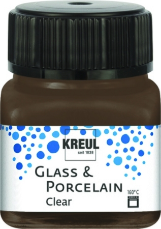 Kreul Glass & Porcelain Clear 20 ml Espressobraun