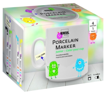 Preview: Kreul Porcelain Marker medium Junior Set Color your Cup