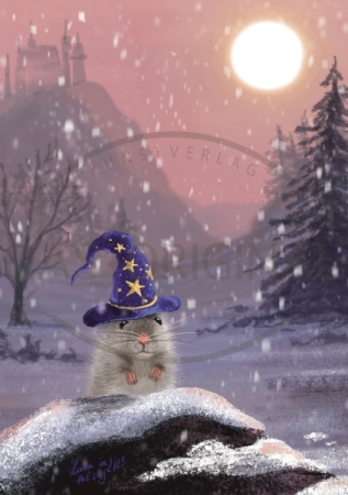 Postkarte Zauberhafte Maus