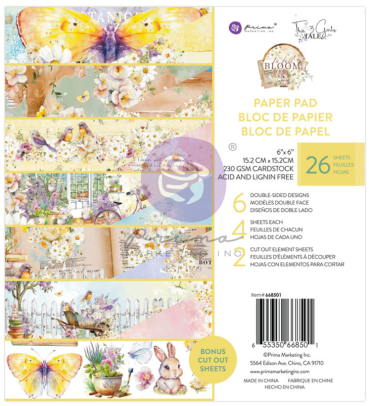 Prima Marketing In Full Bloom 6 x 6 Inch Paper Pad