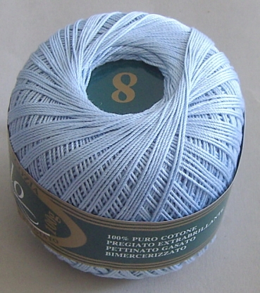 Häkelgarn Filo di Scozia Profilo 100 Gramm Stärke 8 blau