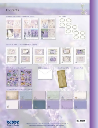Preview: Reddy Cards 3D-Bastelmappe, Grußkarten Provence
