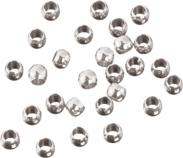 Quetschperlen platiniert 2,5 mm