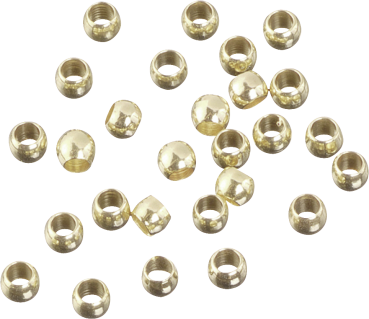 Quetschperlen gold 2 mm