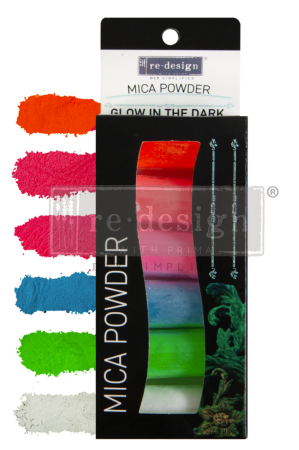 Re-Design with Prima Decor Mica Powder Set Glow in the Dark