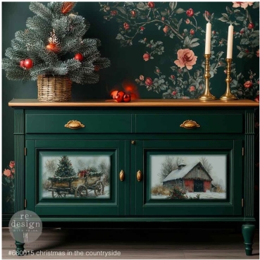 Preview: Re-Design with Prima Christmas in The Countryside A3 Decoupage Fiber Pack