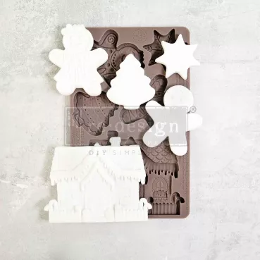 Preview: Redesign with Prima Decor Moulds Festive Gingerbreads Treats