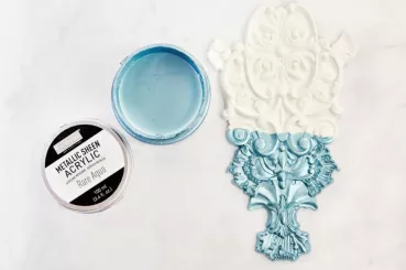 Redesign with Prima Metallic Sheen Paint Rare Aqua