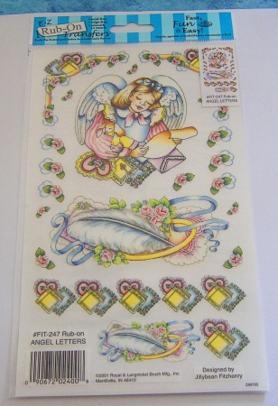 RUBBELBILDER Angel Letters
