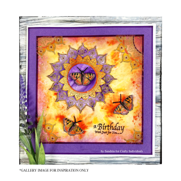 Preview: Crafty Individuals Summer Mandala Unmounted Rubber Stamps