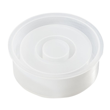 Preview: Silikonform Kerzenhalter Rund ca. 7 x 2,5 cm