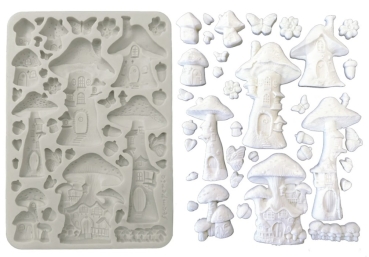 Preview: Stamperia A5 Silicon Mould Hidden Grove Mushroom House