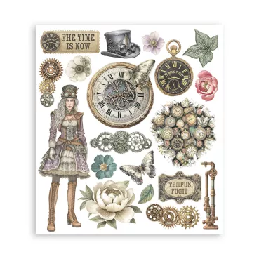 Preview: Stamperia Rub-On Assortment Gardens of Time