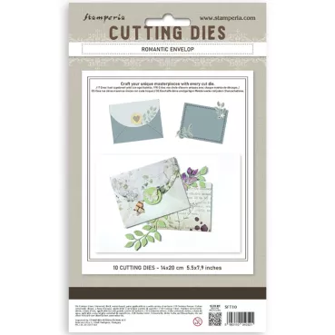 Preview: Stamperia Cutting Dies A5 Romantic Envelope