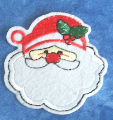 Applikation Santa 6 x 6,5 cm