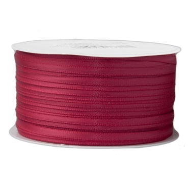 Doppelsatinband pro Meter 3 mm breit pink