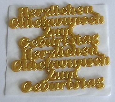Wachs Schriften Herzlichen Glückwunsch und Zum Geburtstag