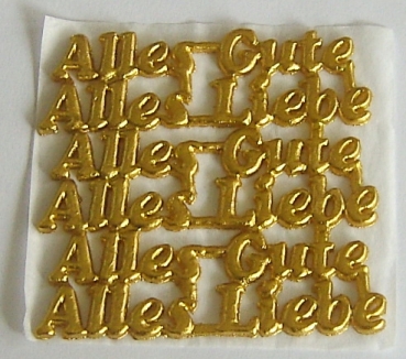 Wachs Schriften Alles Gute