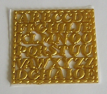 Wachs Schriften Buchstaben