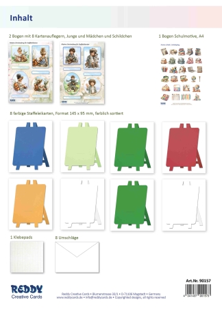 Preview: Reddy Cards Staffeleikarten zum Schulanfang