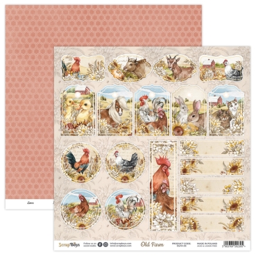 Scrapboys Old Farm 8 x 8 Inch Paper Pad