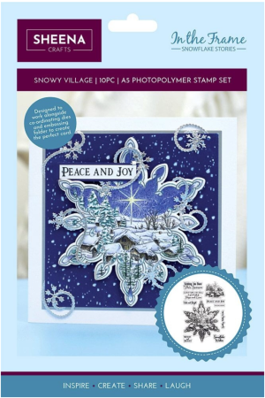 Sheena Crafts Stempel In The Frame Snowflake Stories