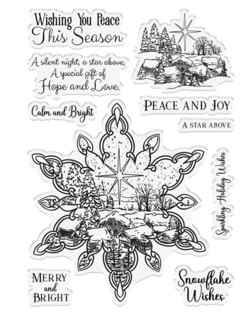 Preview: Sheena Crafts Stempel In The Frame Snowflake Stories