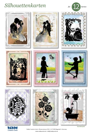 Reddy Cards Bastelset Silhouettenkarten