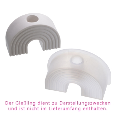 Preview: Silikonform Regenbogen Kerzenständer
